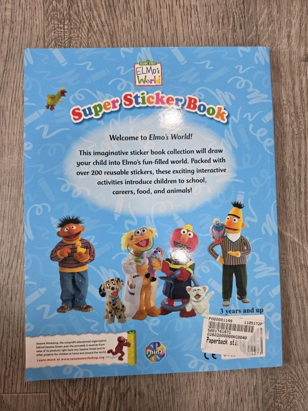 Sesame Street Elmos World Super Sticker Book With Over 200 Reusable Stickers
